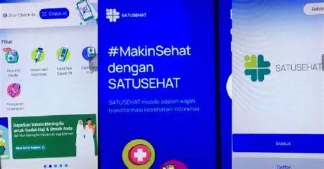 Aplikasi SatuSehat Mobile Tampilan aplikasi SatuSehat Mobile untuk cek sertifikat vaksin