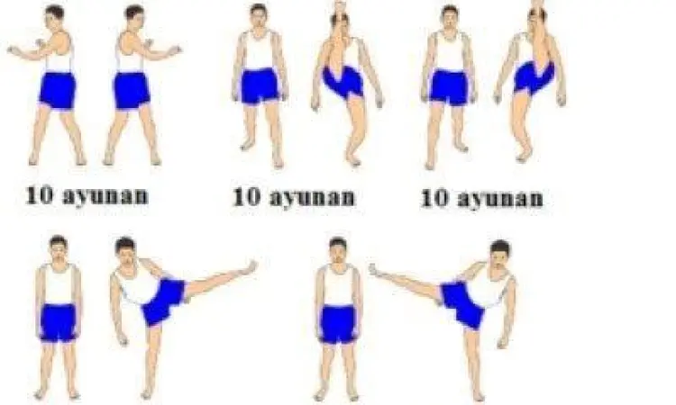 Instruksi pemanasan senam lantai