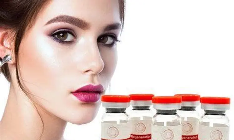 Ampul serum untuk suntik putih