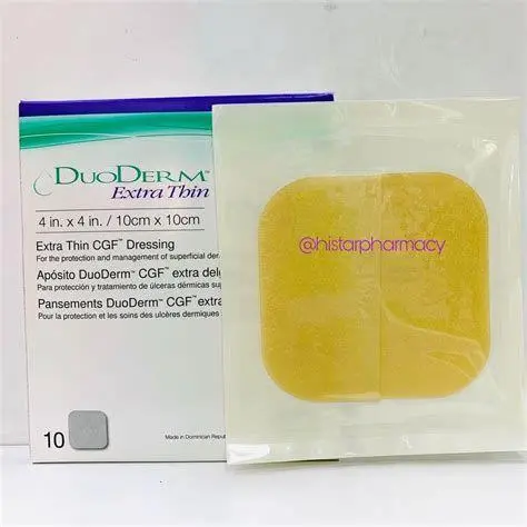 Keunggulan Transparansi DuoDerm Tampilan transparan DuoDerm Extra Thin pada kulit