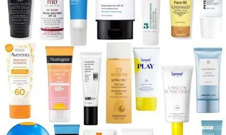 Aplikasi sunscreen pada kulit sawo matang