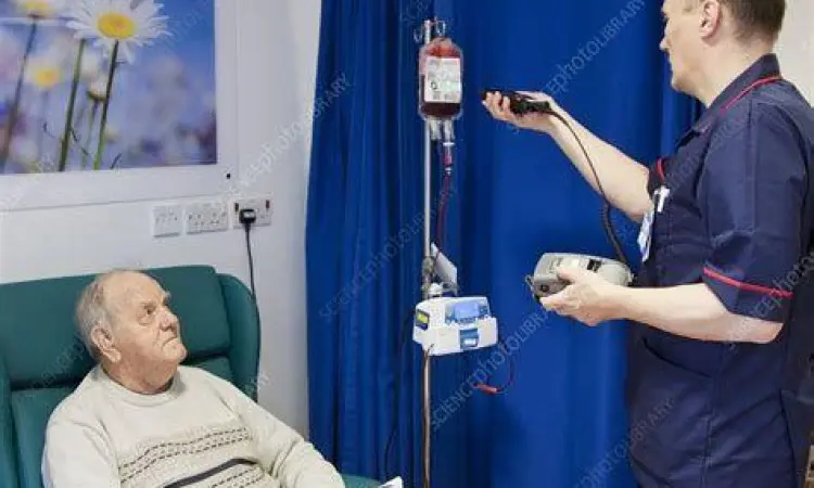 Monitoring pasien saat menjalani proses transfusi darah