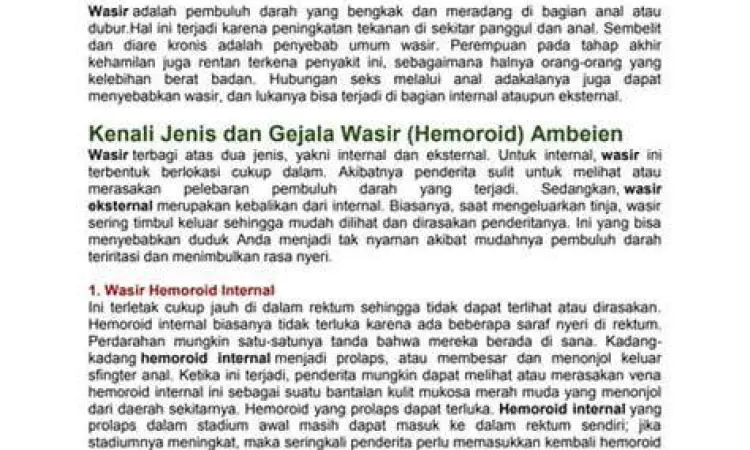 Ambeien Luar Trombosis Visualisasi wasir eksternal trombosis keunguan