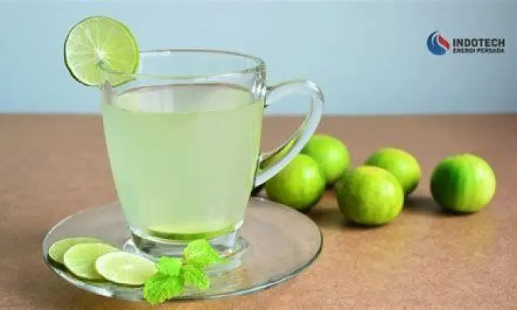 Jeruk Nipis untuk Diet Gelas berisi air jeruk nipis untuk program diet alami