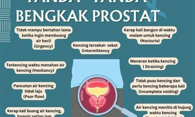 Waspadai Gejala Prostat Infografis gejala masalah prostat pada pria