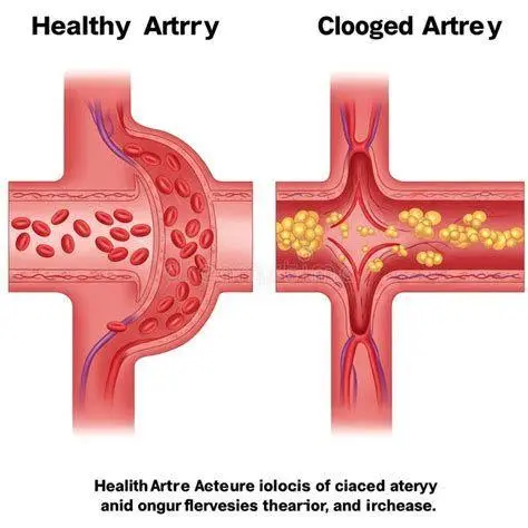 Aterosklerosis dan Peran Statin Perbandingan pembuluh darah bersih dan tersumbat kolesterol