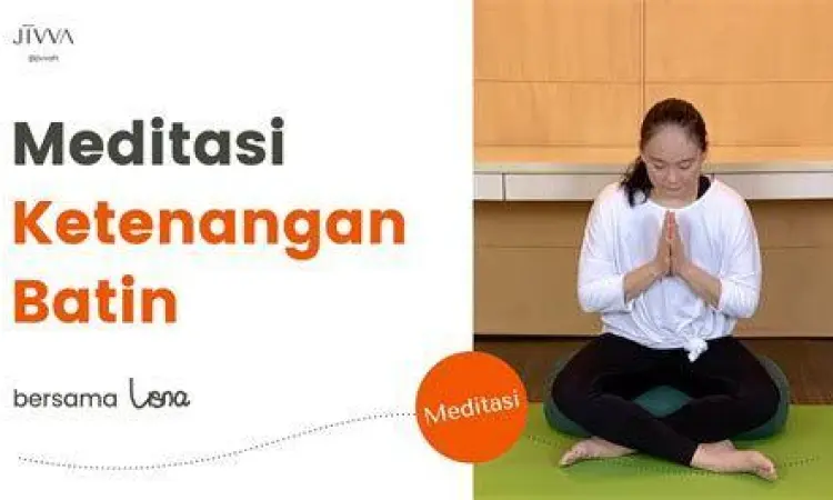 Seseorang melakukan meditasi untuk ketenangan batin