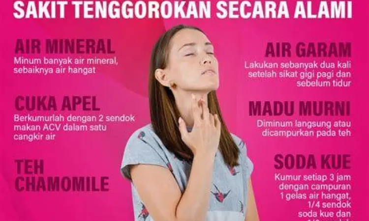 Seseorang meminum air hangat untuk meredakan radang