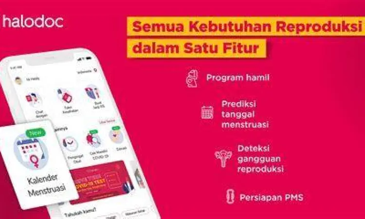 Tampilan aplikasi untuk pesan halodoc swab antigen