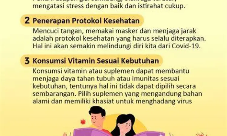 orang beristirahat dan minum air putih setelah vaksin