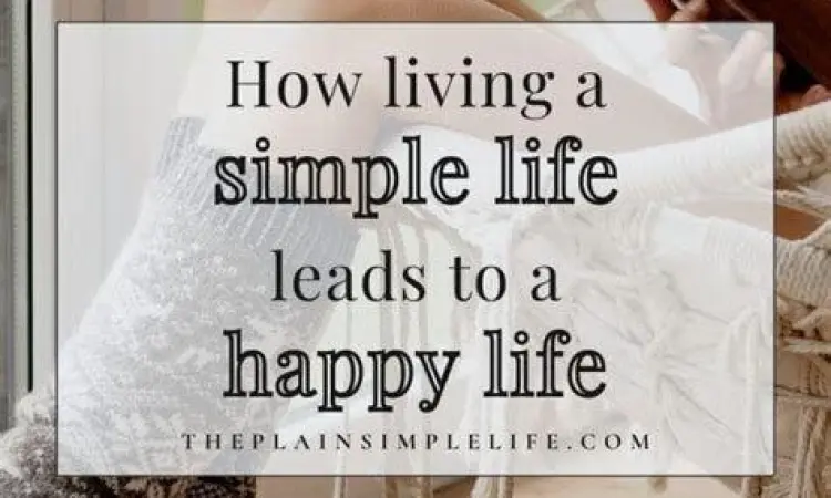 Ketenangan hidup dengan kesederhanaan