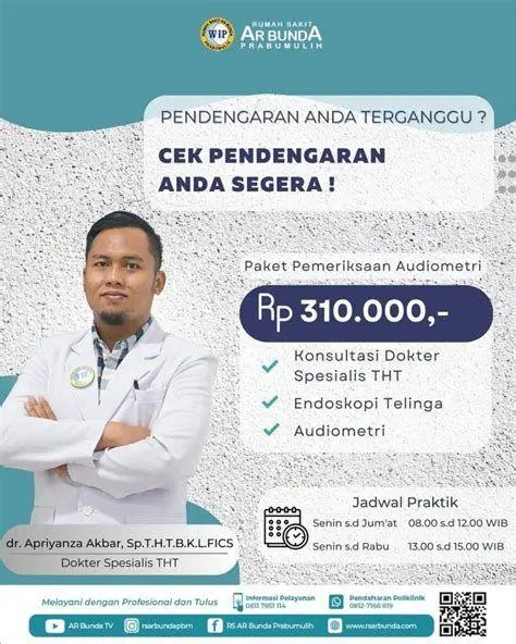 Pemeriksaan Audiometri Pasien sedang menjalani tes pendengaran audiometri