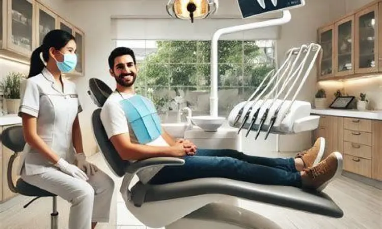 Klinik gigi modern dengan peralatan ortodonti lengkap