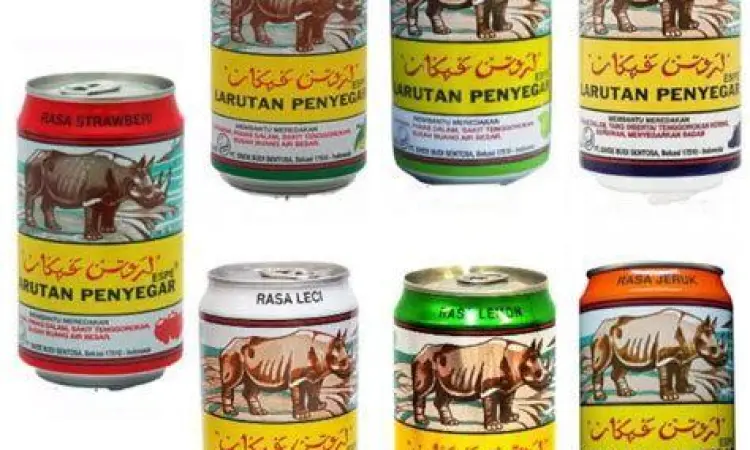 Varian Rasa Buah Varian rasa larutan cap badak dalam kemasan kaleng