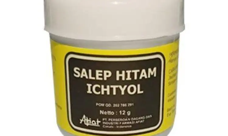 Salep hitam ichthyol untuk mengobati bisul