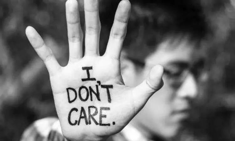 Visualisasi kondisi psikologis seseorang yang apatis