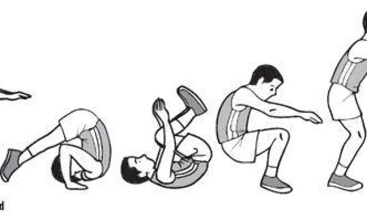 Guling Depan Dasar Teknik guling depan dalam senam lantai