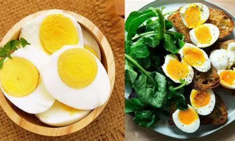 Menu sarapan sehat dengan telur rebus dan sayuran