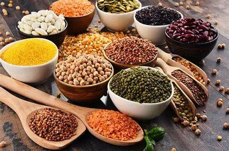 Sumber Serat Nabati Berbagai jenis biji-bijian dan kacang-kacangan tinggi serat