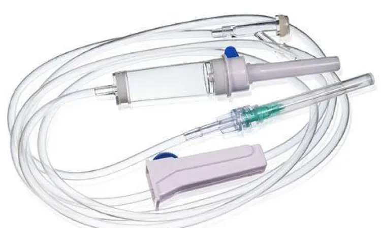 Infusion Set Detail Detail selang infus dan pengatur tetesan