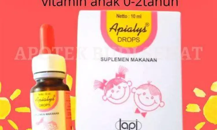 Produk vitamin apialys drop untuk bayi