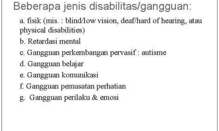 Bagan klasifikasi disabilitas fisik