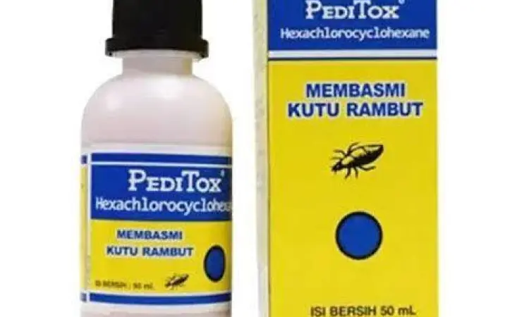 Struktur kimia permethrin dalam obat kutu