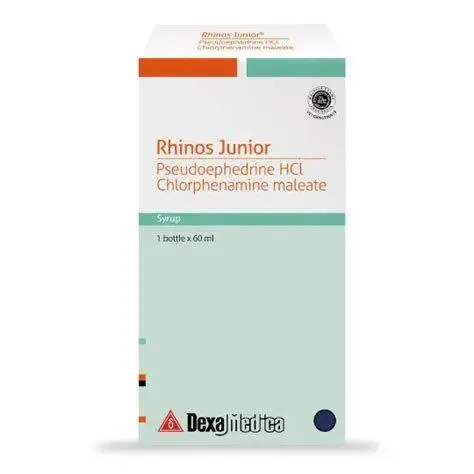 Kandungan Rhinos Junior Kandungan aktif dalam Rhinos Junior Sirup