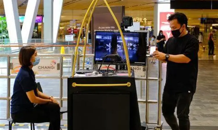 skrining kesehatan di bandara changi