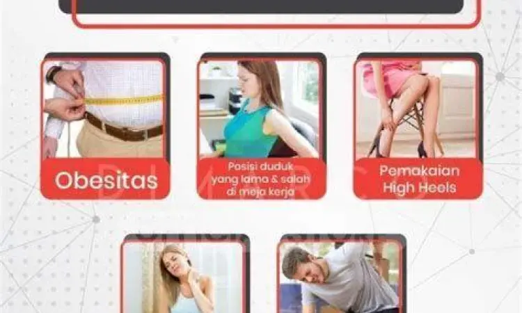 Pasien sedang melakukan fisioterapi punggung