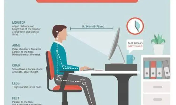 Pengaturan meja kerja ergonomis untuk mencegah sakit leher