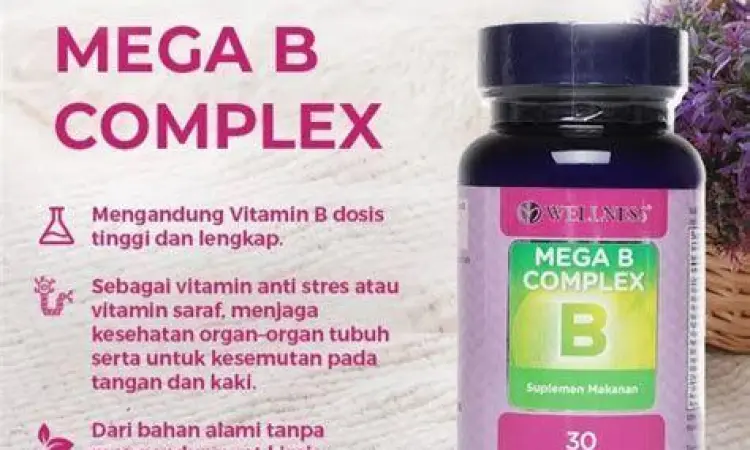 Pil suplemen vitamin B untuk kesehatan harian