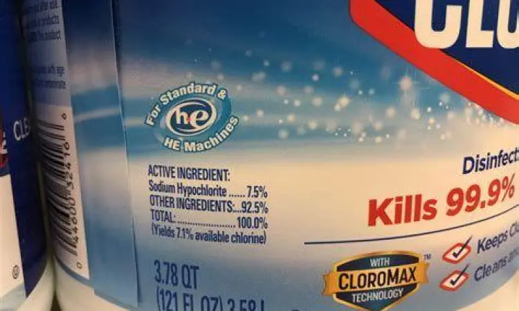 Bahan Dasar Disinfektan Bahan kimia utama untuk membuat disinfektan seperti pemutih dan alkohol