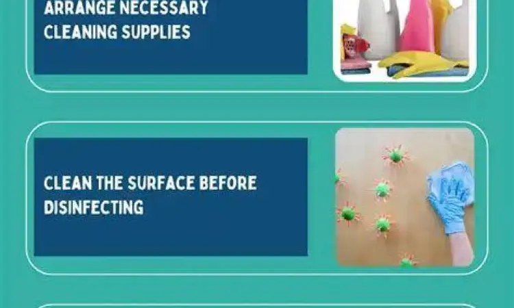 Aplikasi Disinfektan di Rumah Membersihkan permukaan yang sering disentuh dengan disinfektan